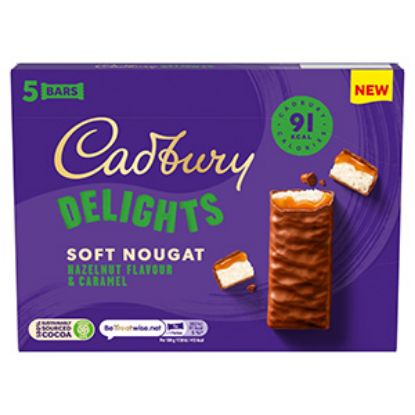 Picture of Cadburys Delights Hazelnut Caramel 110g 5pk x9